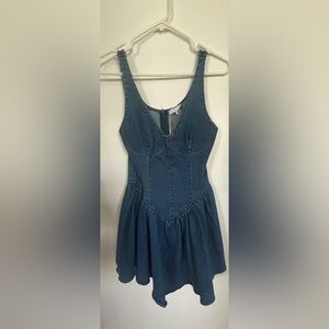 Olivaceous Blue Denim Dress